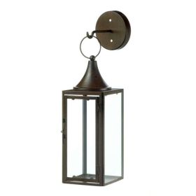 Accent Plus Iron Hanging Candle Lantern and Hook