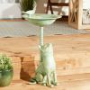 Songbird Valley Cat and Bird Aluminum Birdbath