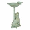 Songbird Valley Cat and Bird Aluminum Birdbath