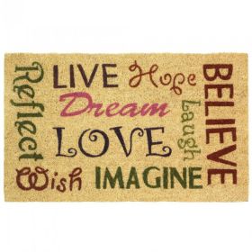 Accent Plus Words of Wisdom Coir Welcome Mat