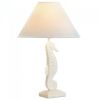 Accent Plus White Seahorse Table Lamp