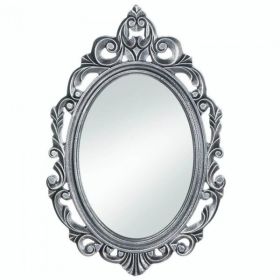 Accent Plus Silver Royal Crown Wood Wall Mirror