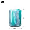 Accent Plus Blue Swirls Cylinder Glass Vase - 6.5 inches