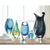 Accent Plus Swirled Art Glass Vase