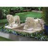 Accent Plus Regal Lion Garden Statue Set