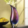 Accent Plus Violet and Indigo Art Glass Vase