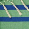 Accent Plus Hammock Chair with Tassel Fringe - Blue and Green Stripes