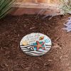 Accent Plus Live Life Ocean Shells Cement Stepping Stone