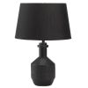 Nikki Chu Lamp with Geometric Detailing - Black