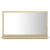 Bathroom Mirror Sonoma Oak 23.6"x4.1"x14.6" Chipboard