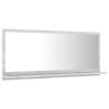 Bathroom Mirror Concrete Gray 35.4"x4.1"x14.6" Chipboard