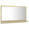 Bathroom Mirror Sonoma Oak 23.6"x4.1"x14.6" Chipboard